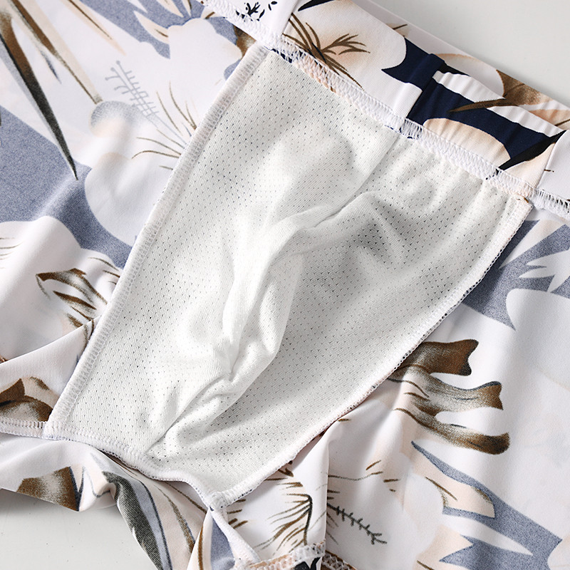 Men's Ice Silk Printed Swim Tr - огляд і ціна Boxer Shorts Modal