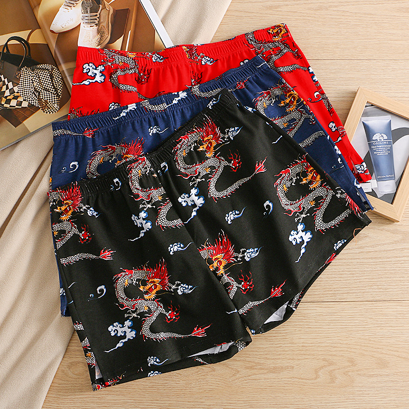 Dragon Print Men Breathable Co - огляд і ціна Boxer Brief Pack Cotton