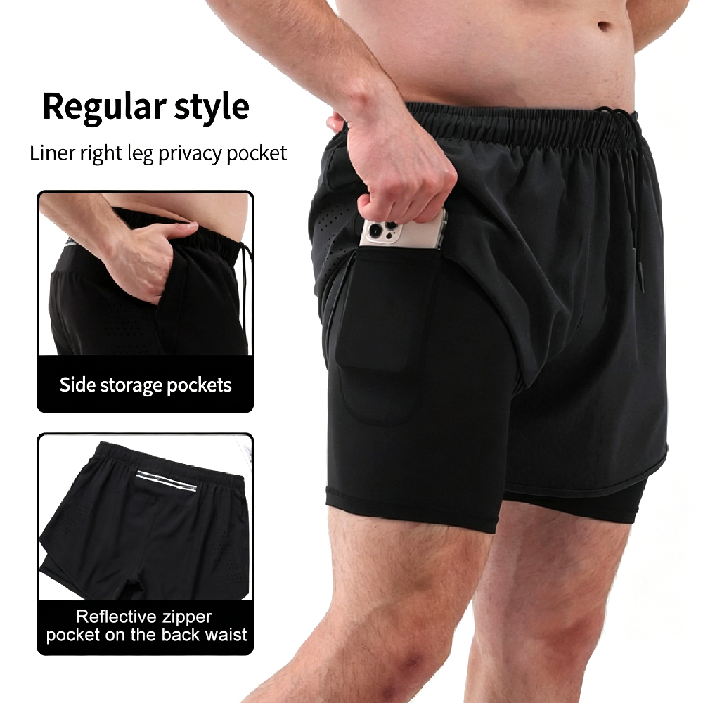 High-Waist 2-in-1 Running Shor - огляд і ціна Compression Shorts Athletes
